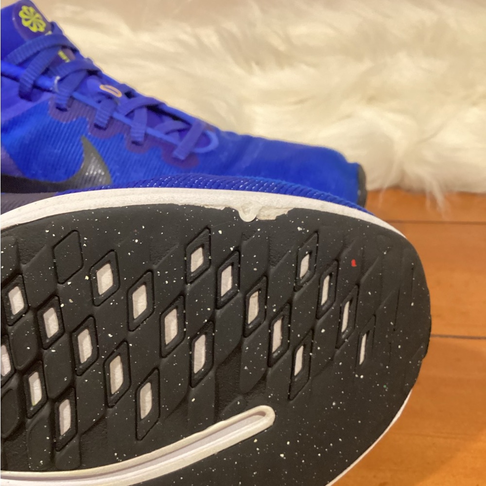 Nike Downshifter 12 Mens Running Shoe Blue Yellow DD9293-400 Size 9 - Picture 12 of 14
